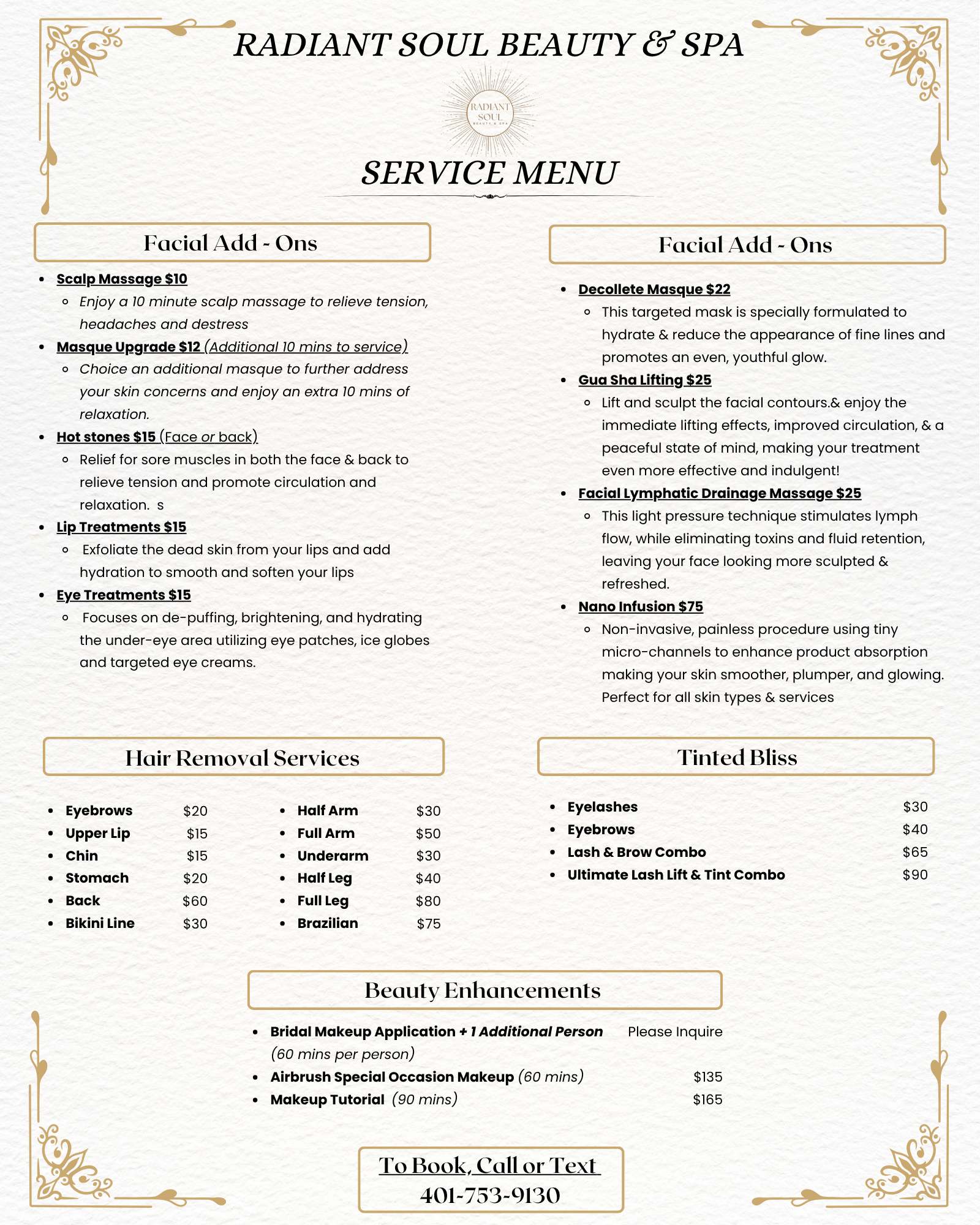 Service Menu Page 2